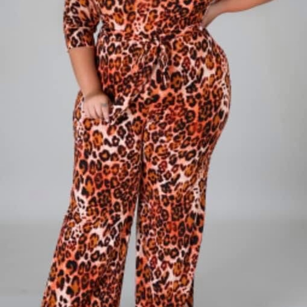 Leopard Print Jumpsuit